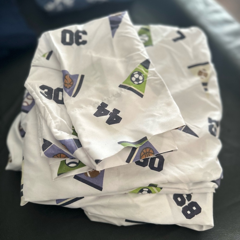 Sports Twin Sheet Set